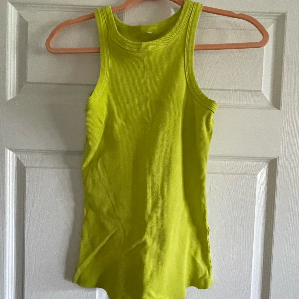 Basic lime green tank